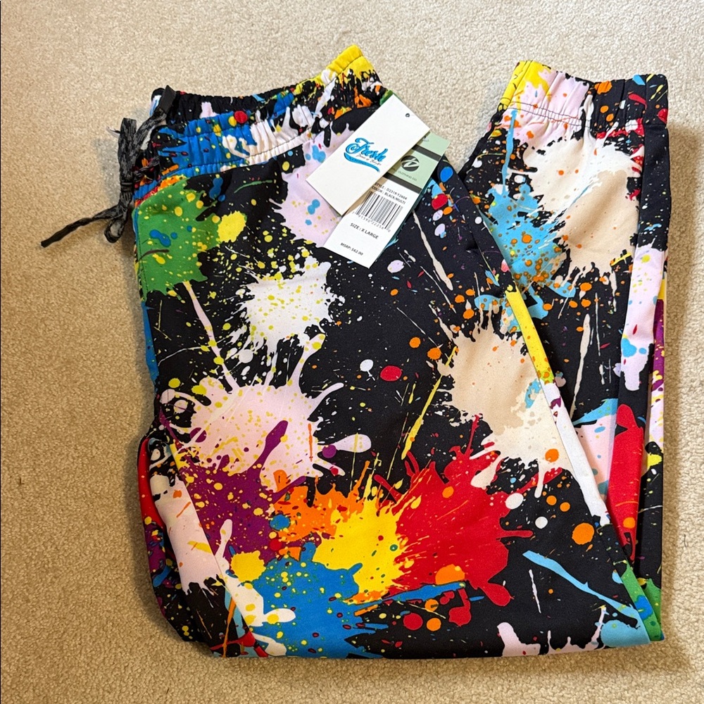 Splash Men’s Multicolor Paint Splash Joggers